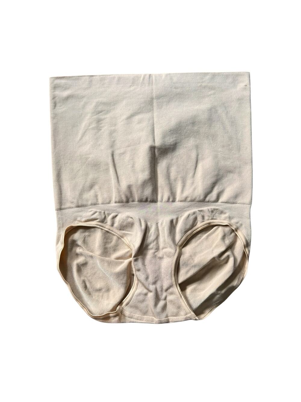 ASSETS by SPANX Women's Remarkable Results High Waist Control Brief Size XL Nude
